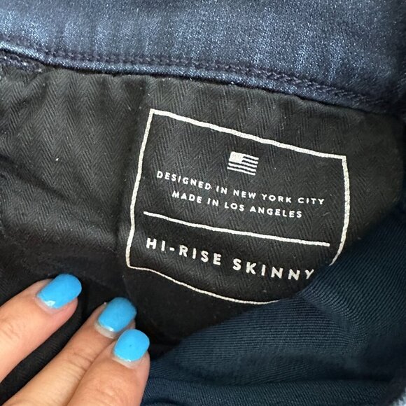 AYR The Hi-Rise Skinny Jeans Dark Blue Wash 26 x 30 #7951 - Picture 9 of 13